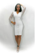 GY078 STRETCH DRESS (black, white) - N by Nancy