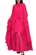 T14963 DRESS (GRN, FUCHSIA) (S, ONLY)