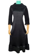 W8561 DRESS (BLK, WINE)