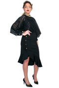 W722S SKIRT (red, black) - N by Nancy