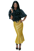 C19781 SKIRT (GOLD, SILVER) (S, M)