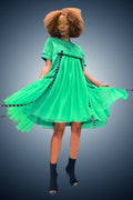 W1605 DRESS (WHT, GRN, YELLOW, BLUE)