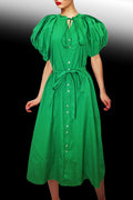 W5071 DRESS (BLK, GRN, WHT)