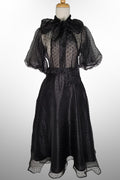X7012 DRESS (BLK, BEIGE) (XS, S)