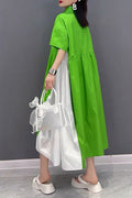 T14645 SCRUNCHED TIERED DRESS