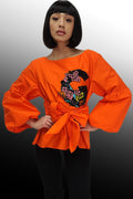 W85061 TOP (BLUE, WHT, ORANGE)