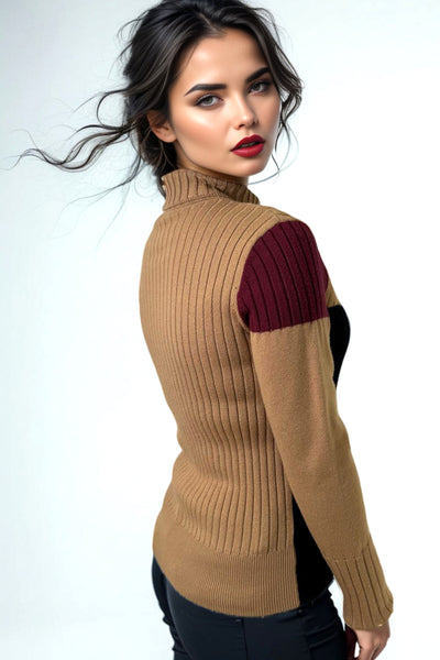 LS62076 SWEATER (GRAY, BEIGE)