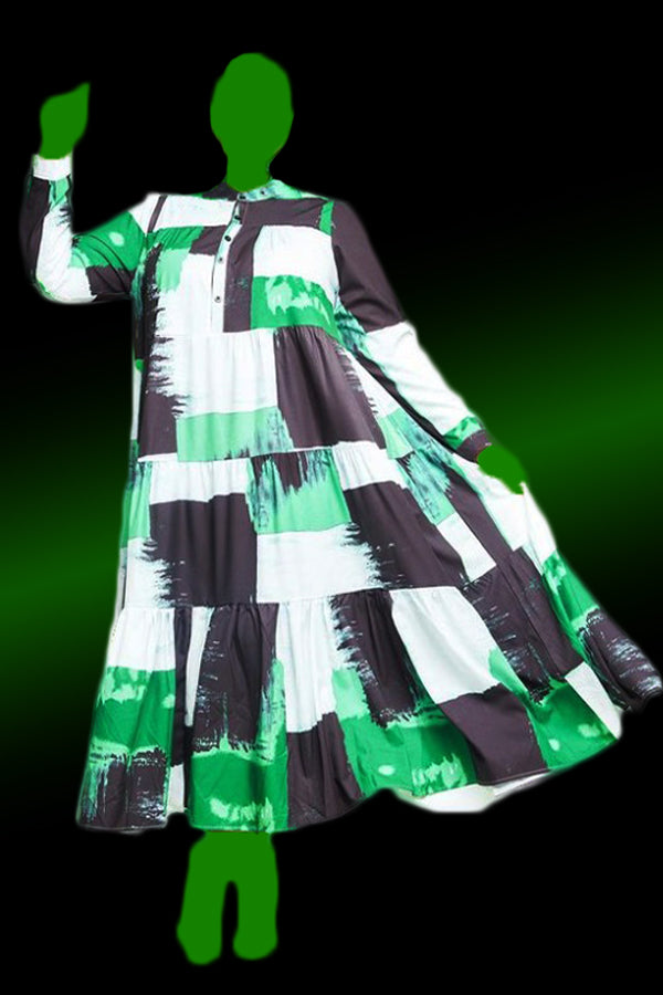W5050 DRESS (PINK, GRN) N by Nancy W5050 DRESS (PINK, GRN) N by Nancy