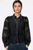 W5739 LACE BUTTON-DOWN TOP