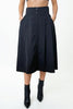 H5801 BOTTON FRONT MIDI SKIRT