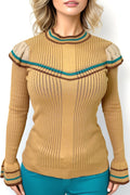 SH1018 SWEATER (BLK, MUSTARD)