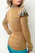SH1018 SWEATER (BLK, MUSTARD)