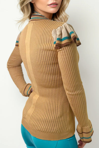 SH1018 SWEATER (BLK, MUSTARD)
