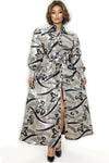 T2571 FROSTED BUTTON-DOWN DRESS