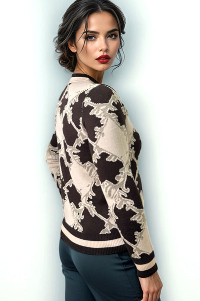 SK008 V-NECK CARDIGAN SWEATER