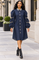 W5952 GEMSTONE ICON DENIM MIDI DRESS