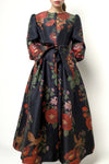 CH0116 MIDNIGHT GARDEN MAXI DRESSS