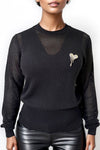 LS62068 SWEATER (LT. BLUE, BLK)