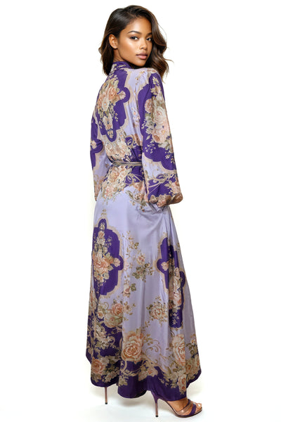 T2453 V NECK BUTTON DOWN DRESS