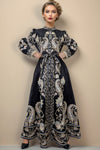 E8021 PAISLEY PRINT MAXI DRESS