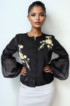 GF1196 FLOWER EMBROIDERED TOP