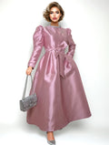 T2568 RHINESTONE NECKLINE DRESS (PINK, WHT, BLK, NAVY)
