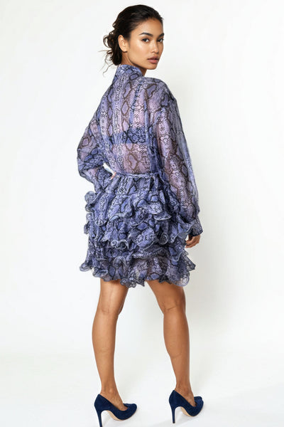 T18109 DRESS (YELLOW, GRN, PURPLE)