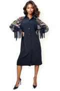 T2304 DRESS (WHT, BLK)