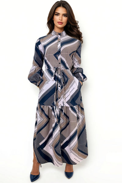 T18100 BUTTION DOWN DRESS