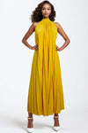 X7551 DRESS (YELLOW, WHT)