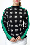 LS62056 COLOR STRIP SWEATER (OFF WHT, BLK)