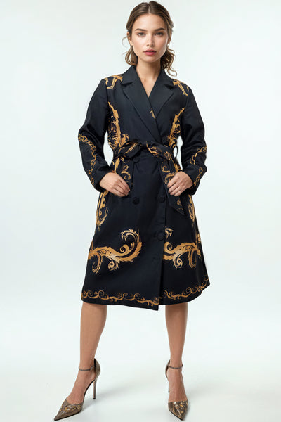 T2442 DOUBLE BREASTED BLAZER DRESS