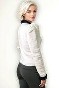 JS0005 DELUXE RUFFLE SWEATER (BLK, WHT)