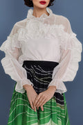 T1210 TOP (GRN, WHT)