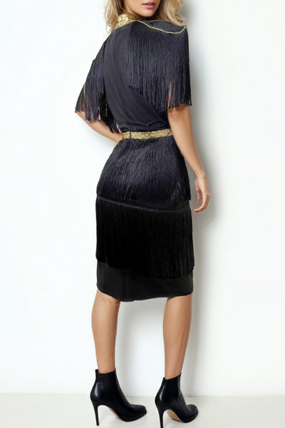 X6933 DRESS (BLK, WHT)