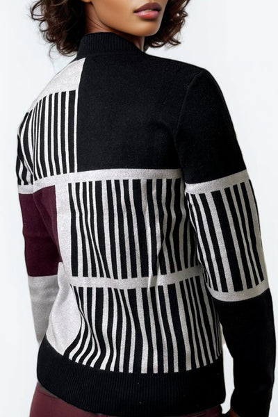 LS61078 STRIPED SWEATER