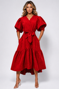 T2324 DRESS (RED, BLK, BLUE)