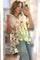 A90015A GATHERED SLEEVE HI-LO TOP