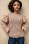 LS61065 PULLOVER TOP (KHK, OLIVE)