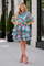 CH757 ROSE GARDEN ORGANZA TIERED MINI DRESS