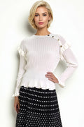 LS61039 SWEATER (BLK, WHT)