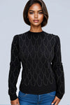 LS63021 SWEATER (OFF WHT, BLK)