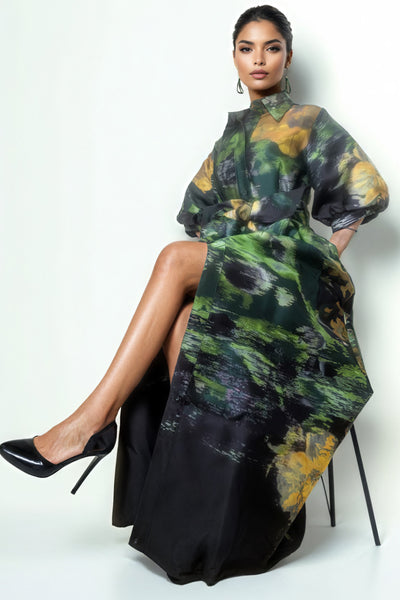 A95126 BUTTON DOWN DRESS