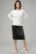 SA5072 SWEATER (WHT, BLK)