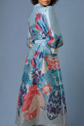 T25077 GARDEN PRINT MAXI DRESS