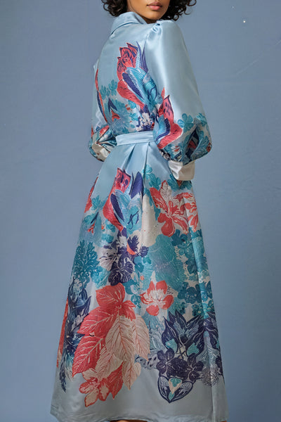T25077 GARDEN PRINT MAXI DRESS