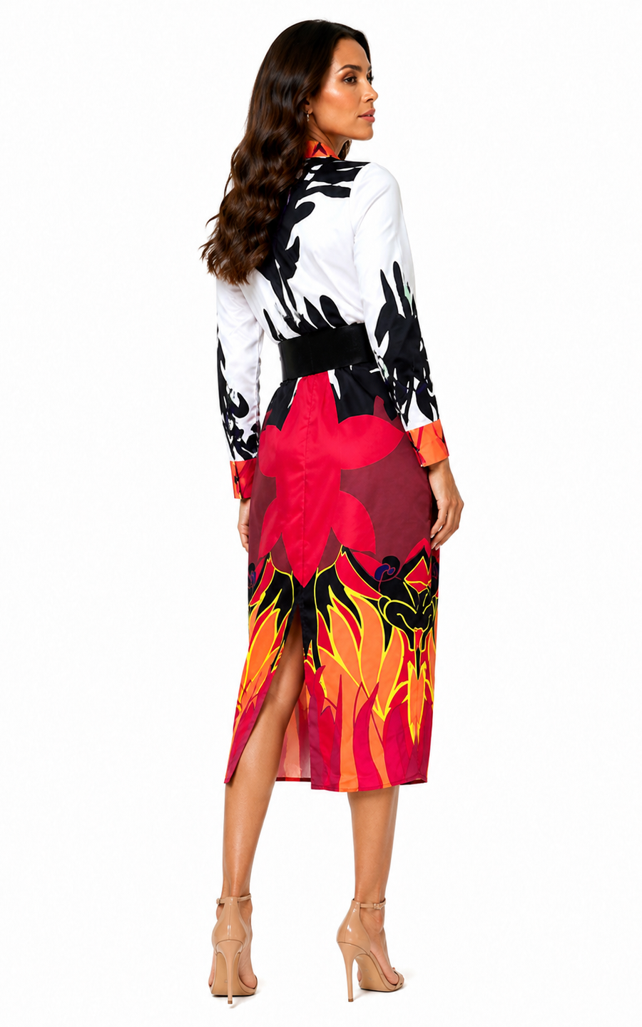 X7877 BUTTON-DOWN DRESS