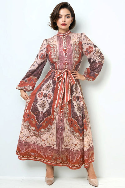 GF1138 BUTTON DOWN FLORAL DRESS