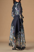 GF1178 BUTTON-DOWN FLORAL SHIRT DRESS