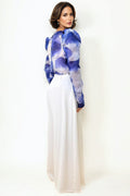 T8872 PUFF SLEEVE TOP (PINK, GRN, BLUE)